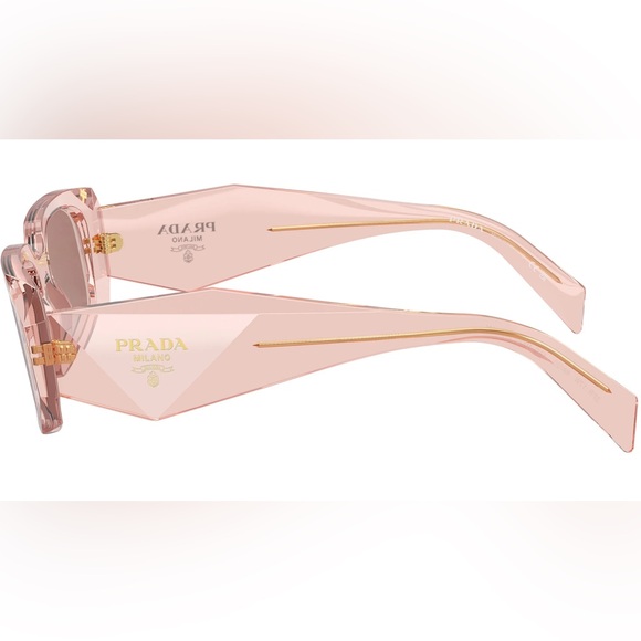 NEW PRADA RECTANGLE PR17WS 19Q10D SUNGLASSES PR17WS 19Q10D PINK SPR 17W PRADA - Picture 4 of 5